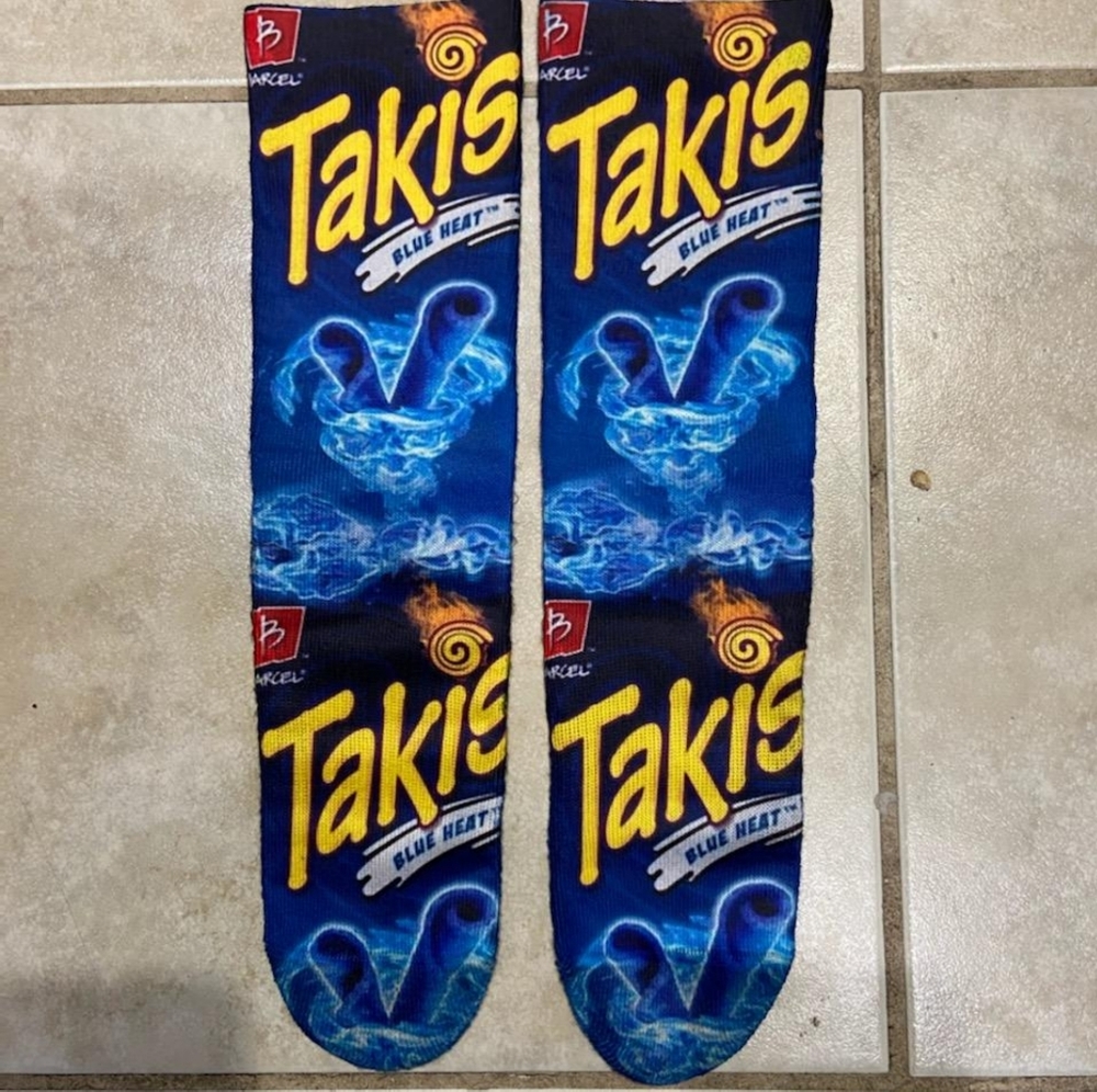 Blue Takis socks